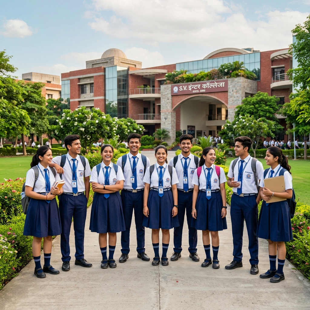 Cheerful Students on Campus