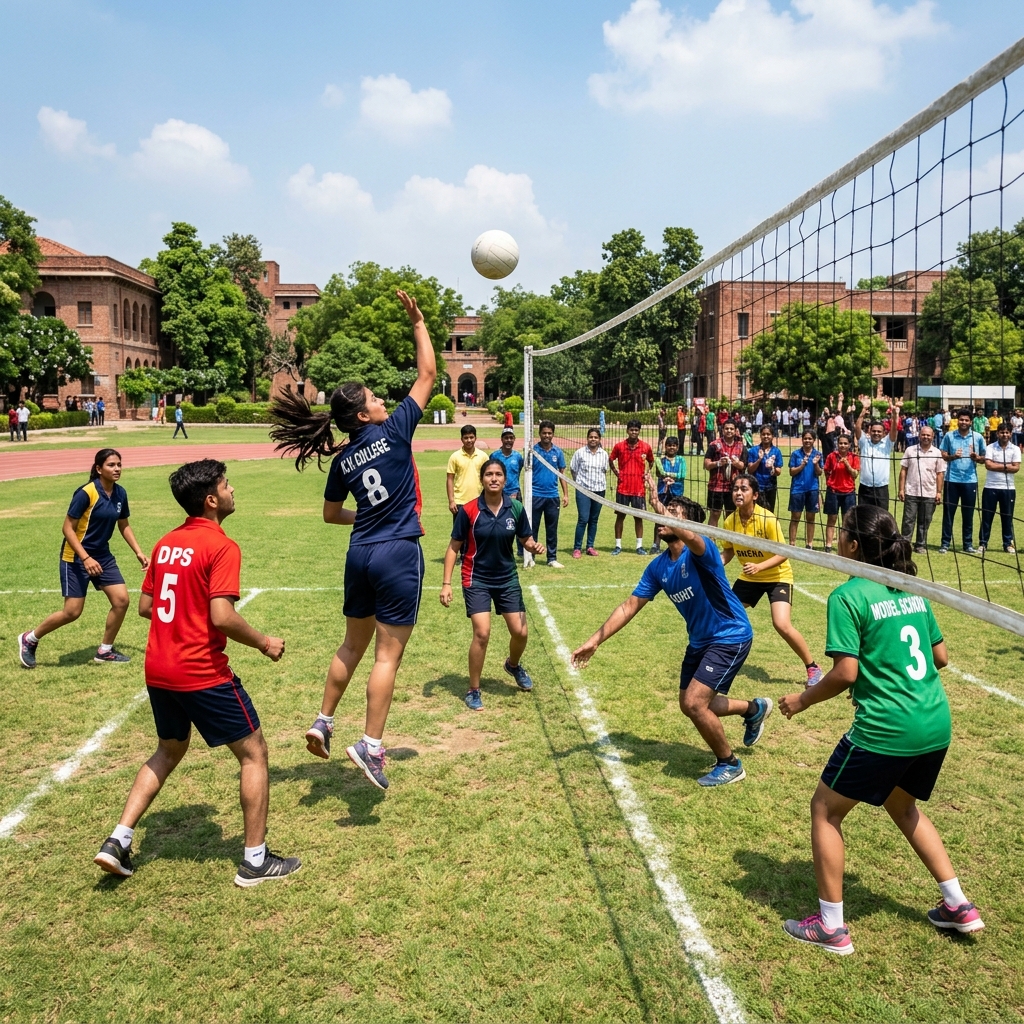 Sports ground and playground